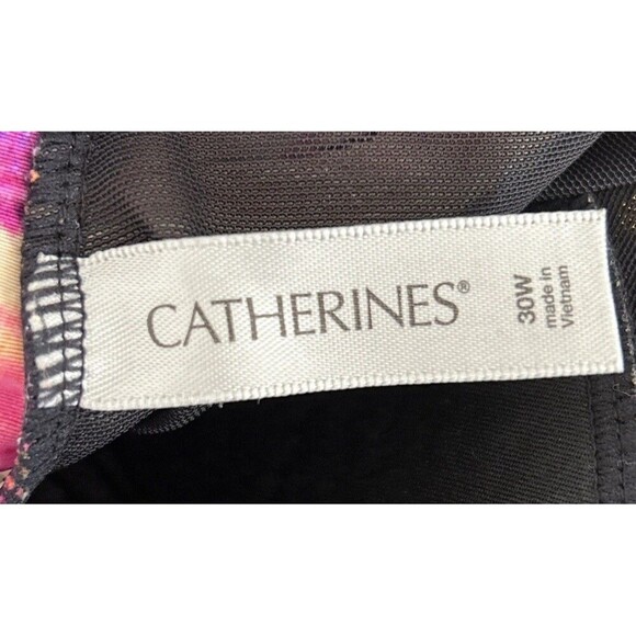 Catherines Square Neck Tummy Control One Piece Swimsuit Plus Size 30W - Picture 3 of 11